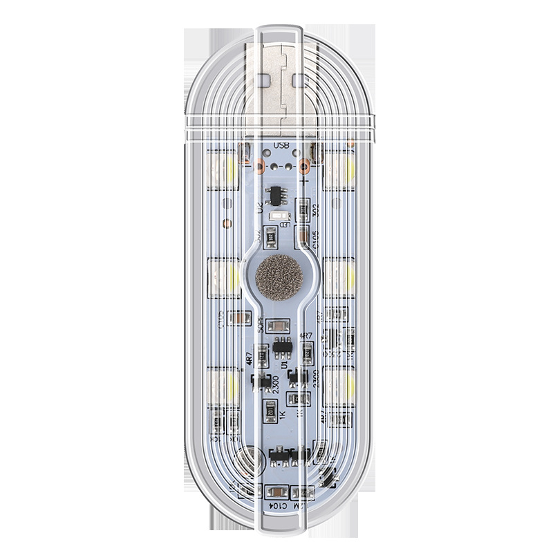 Car touch light car reading light colorful car USB rhythm voice control headlamp trunk LED lighting