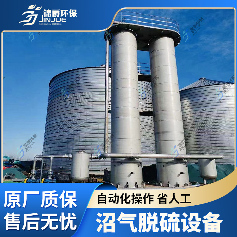 Утолщенная башня для сухой десульфурации из нержавеющей стали для обработки биогаза, сухой десульфурационный резервуар, высокая башня для распыления