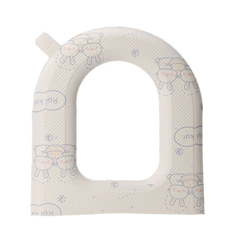 Household Toilet Mat, Universal for All Seasons, Waterproof Toilet Seat Cover, Cute Printed Adhesive Toilet Seat Cover