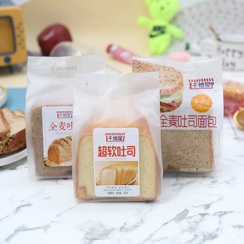 Thousand baking house Coarse Grain Whole Wheat Bread 105g super soft Hokkaido toast slice bread cake dessert breakfast