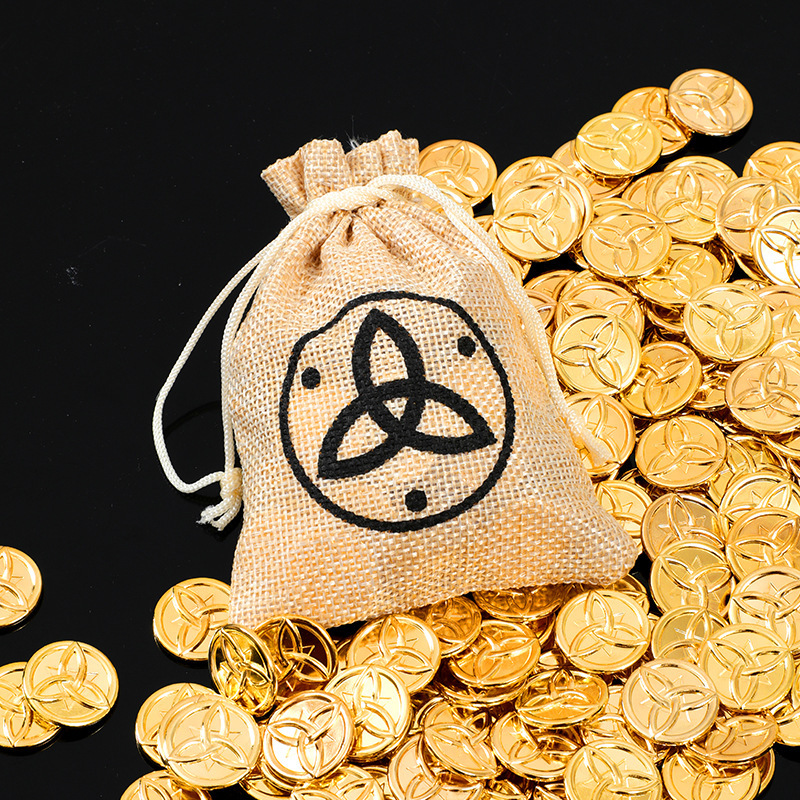 Wholesale Metal Game Currency Morabu Bags, Peripheral Gold Coins, Physical Gift Toys, and Props