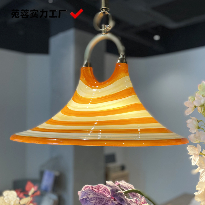 Creative and Unique Trumpet Dining Room Chandelier, Vintage Beauty Wrought Iron Hallway Adjustable Living Room Bedroom Dining Table Lamp