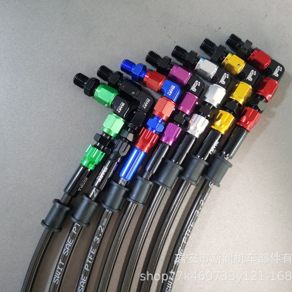 Motorcycle Hose An3 28 90 Degree M10 Hydraulic Brake Line Oil Hose for Motorbike