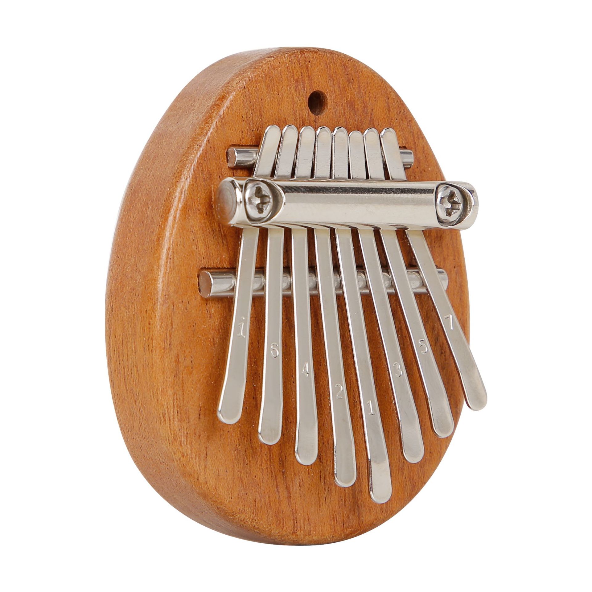 8-Tone Mini Thumb Piano Kalimba Solid Wood Portable Beginner Finger Piano Instrument Style Craft Finger Piano