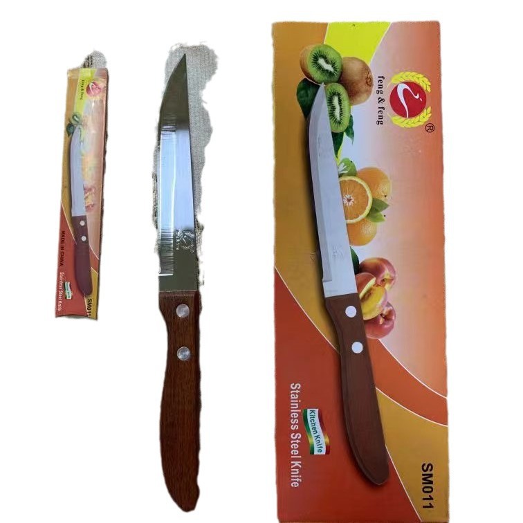 Yangjiang Feng Zhifeng 011 Sapele Wooden Handle Fruit Knife Feng Zhifeng Stainless Steel Knife