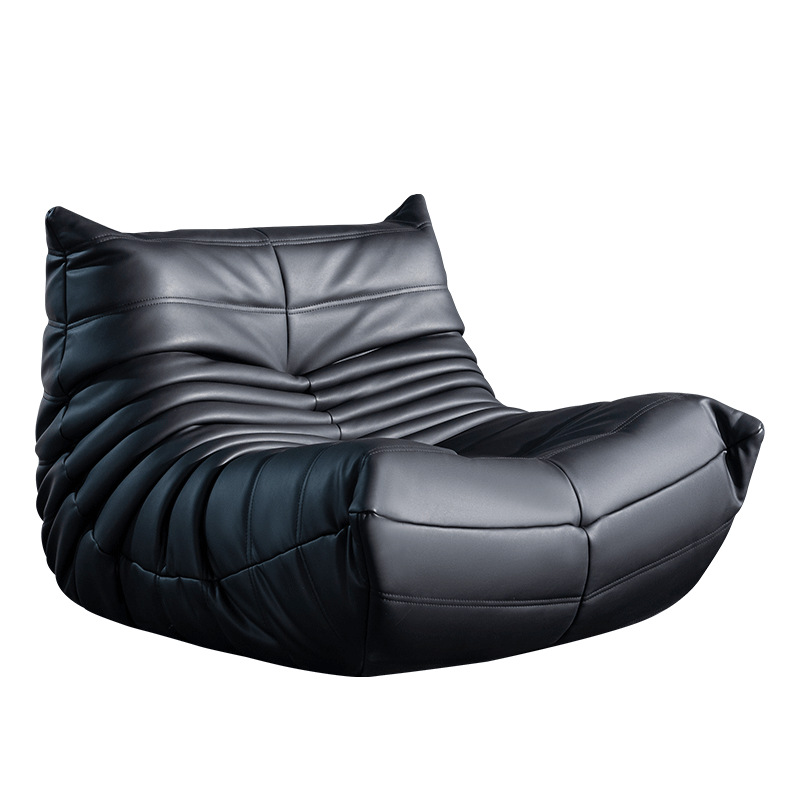 togo Caterpillar sofa leisure small apartment bedroom living room sleeping lazy sofa cream style single recliner