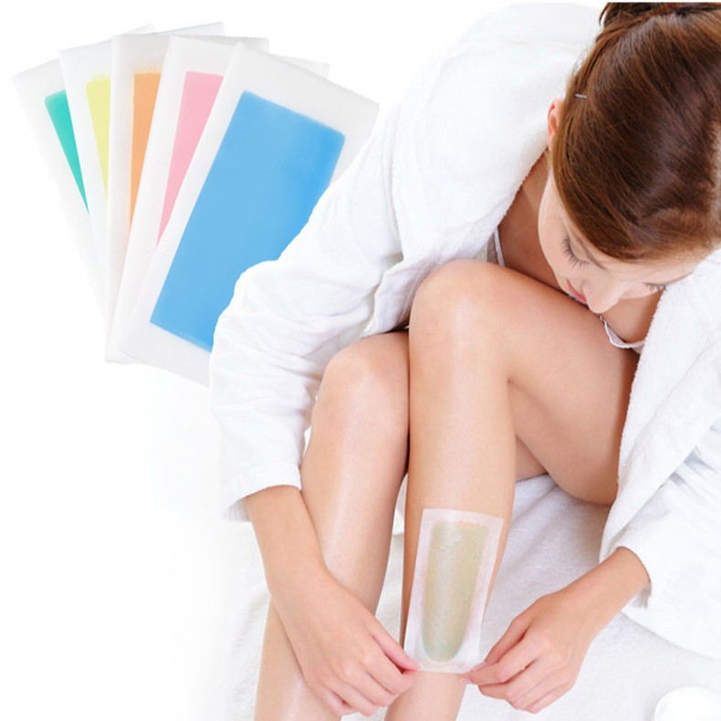 Waxkiss Hair Removal Wax Paper Full Body Rose Scented Natural Beeswax Hair Removal Paper Double-Sided Tear-Off 9*18.5cm