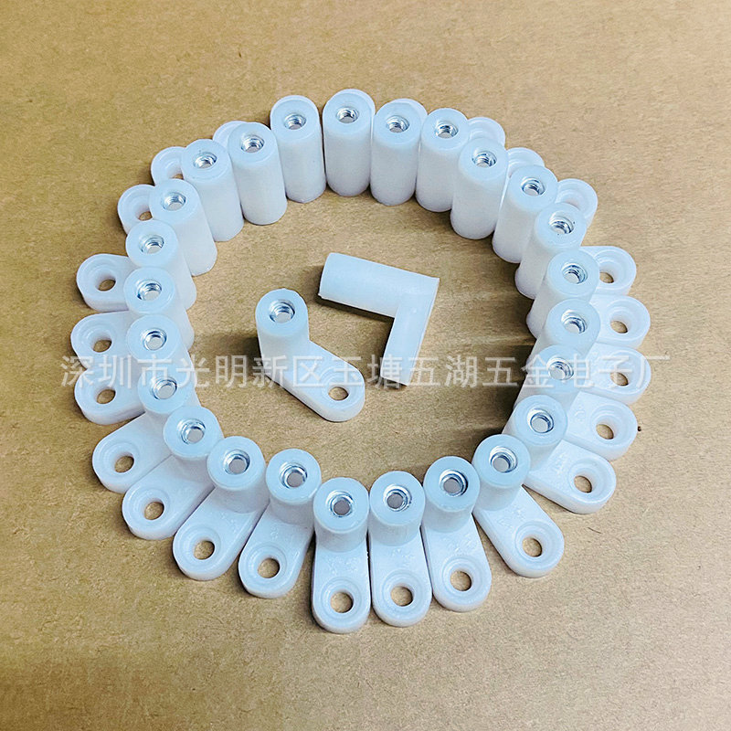 Motherboard fixed foot L foot plastic 7-shaped computer board pad high foot right angle fixed L foot bracket insulation foot pad