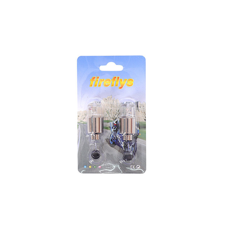 Bicycle Valve Light Round Head Photosensitive Colorful Hot Wheels Battery Car Valve Light Vibration Sensor Hot Wheels