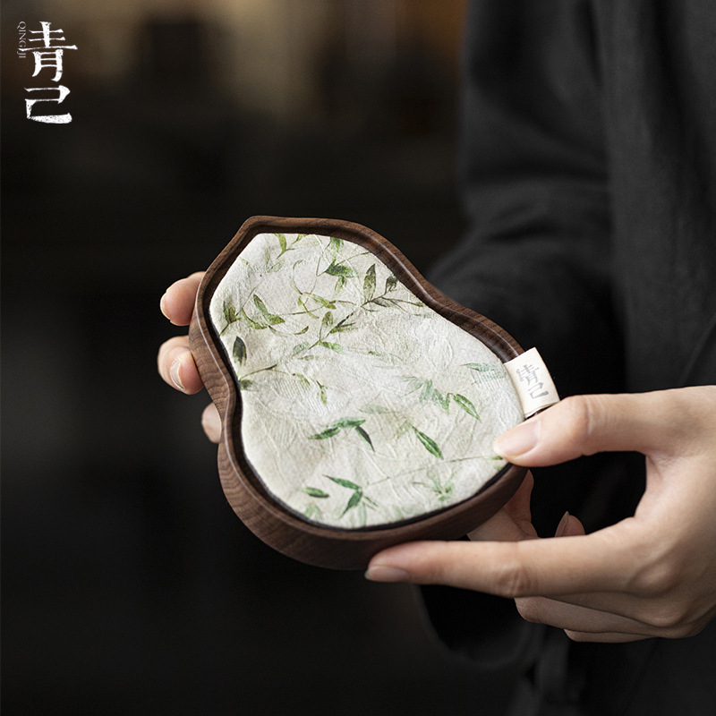 Чайный мат из ореха в китайском стиле, аксессуары для чайного набора