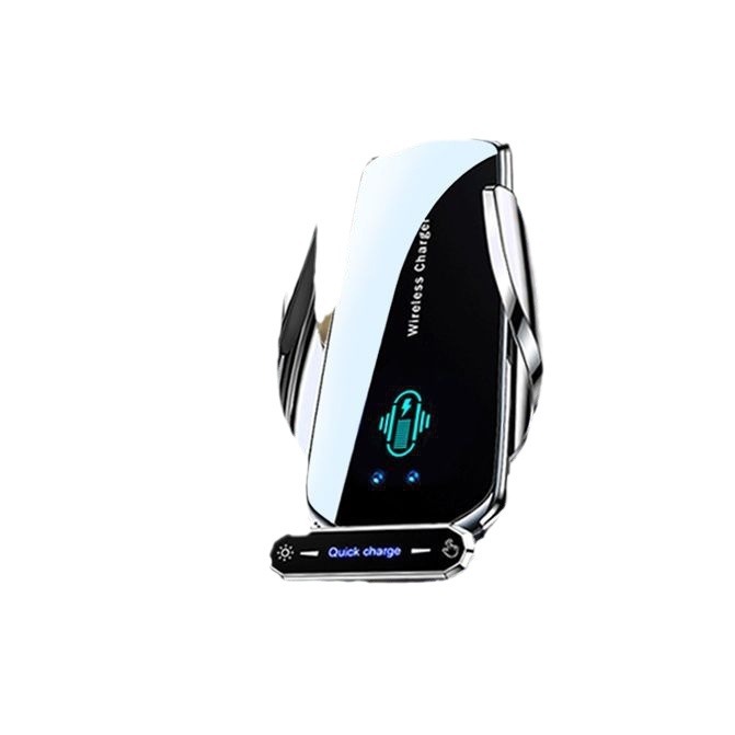 2025 New Car Wireless Charger Navigation Car Mobile Phone Holder Apple Fully Automatic Sensor Black Technology