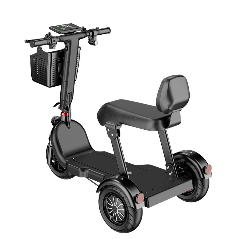 Electric Tricycle Household Small Pick-up Children Elderly Scooter Women Parent-Child Folding Battery Car