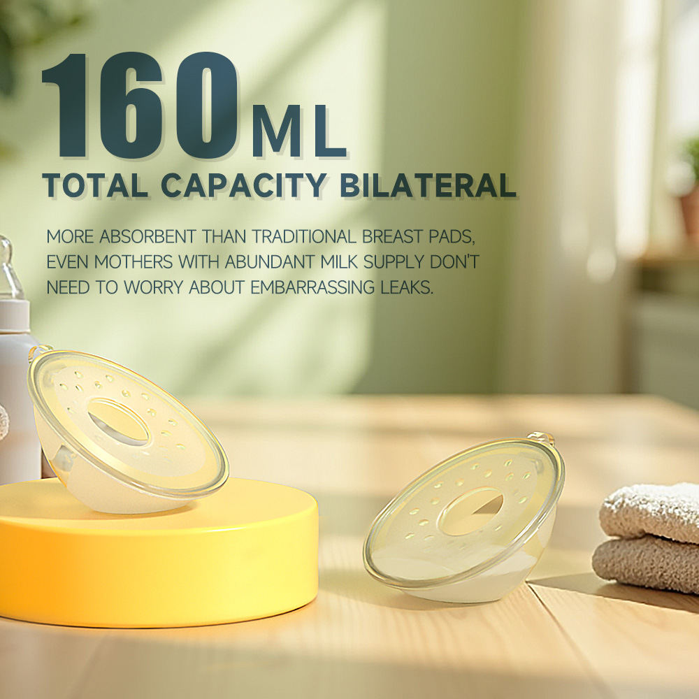 Large-Capacity Silicone Milk Collector, Breast Milk Collector, Maternal Overflow Milk Collector, Postpartum Anti-Leakage Milk Storage Breast Pump
