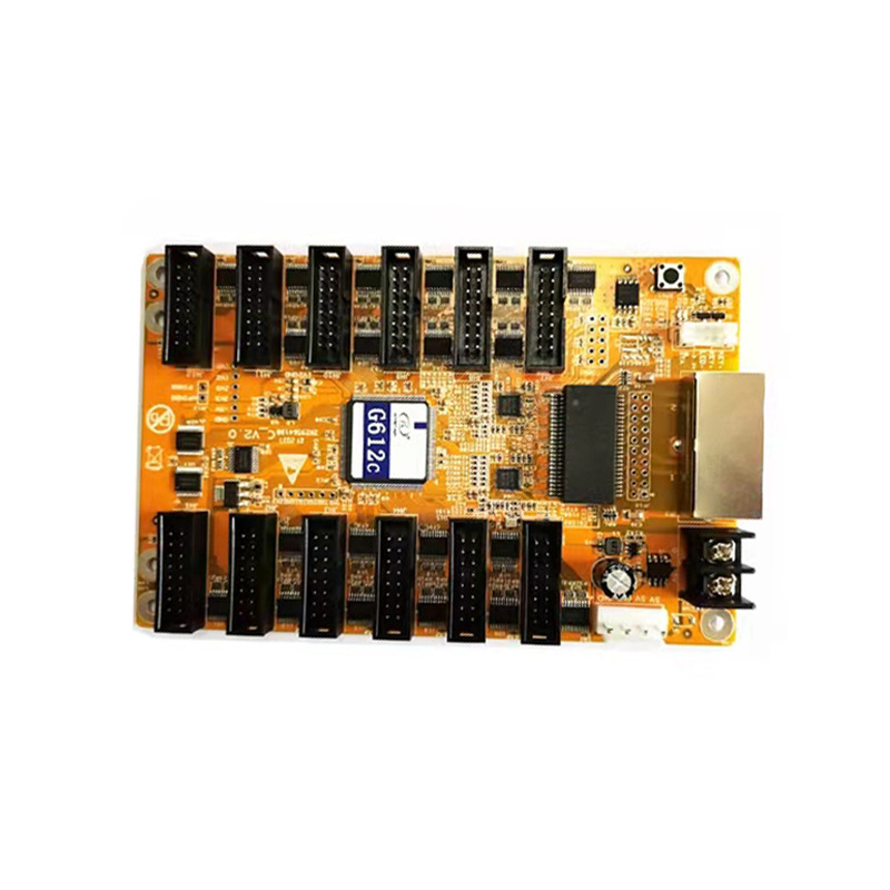 Kastar G612C/R12 New Gold Card Receiving Card 12 Ports with 90,000 Dots 32 Scan Full Color Led Display