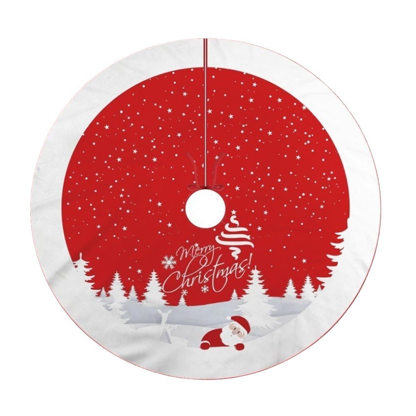 Christmas Tree Skirt Amazon Holiday Supplies Christmas Decorations Hot Selling Plush Tree Skirt Pure White Tree Skirt Christmas