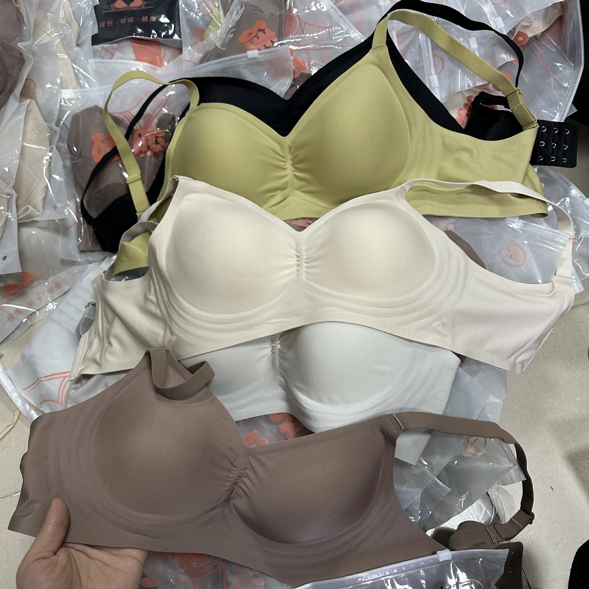 Pick Color Pick Size Milk Leather S-XXL Fixed Cup Latex Underwear