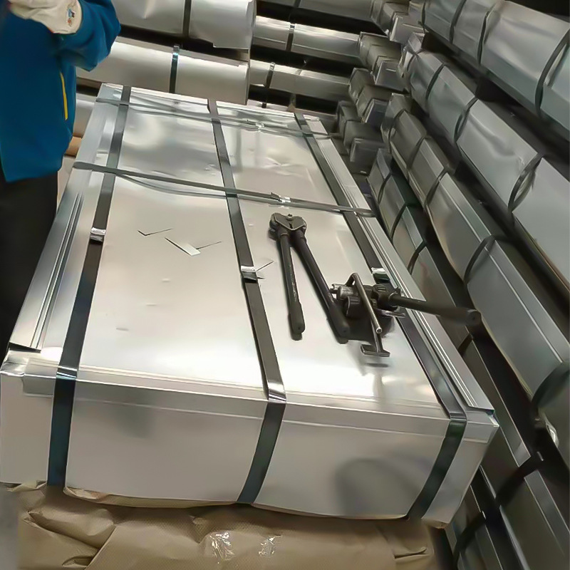 Color steel tile galvanized corrugated board Shandong metal roof waterproof pressure plate color steel wave iron sheet can be coated