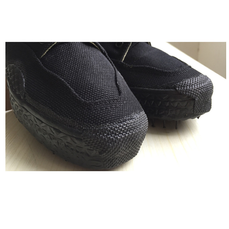 Men's Training Shoes Black High-Top Training Shoes Breathable Canvas Shoes Wear-Resistant Rubber Shoes Training Summer Rubber Training Shoes