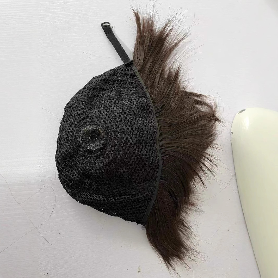 Manufacturer Customized Men's Short Hair Wig Black Dark Brown Light Brown Flaxen Wig Hair Cover Cross-Border Wig Wholesale