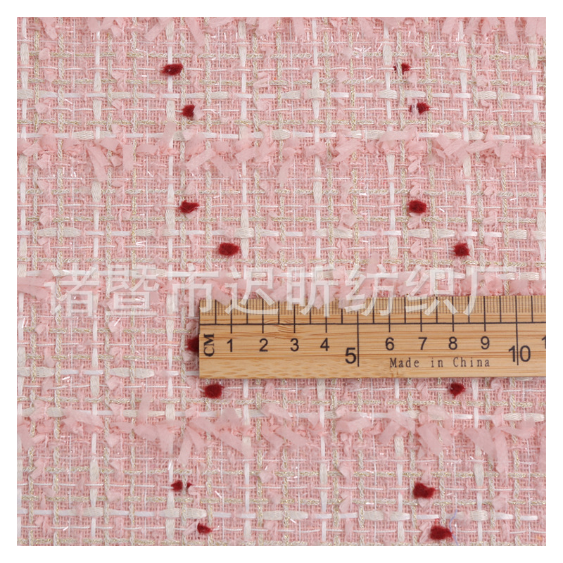 Spring and summer new style small style plaid fabric suit dress top children's clothing women's shoes bag accessories fabric wholesale