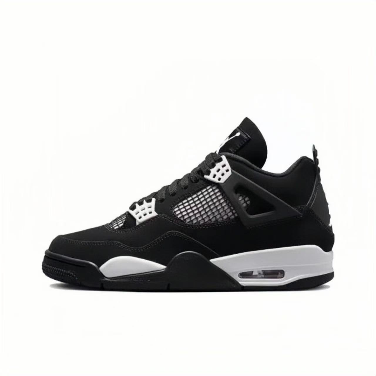 Putian shoes aj4 big Paris oxidized green black cat gray mouse white cat Joe 4 non-slip wear-resistant Joker men's and women's basketball shoes