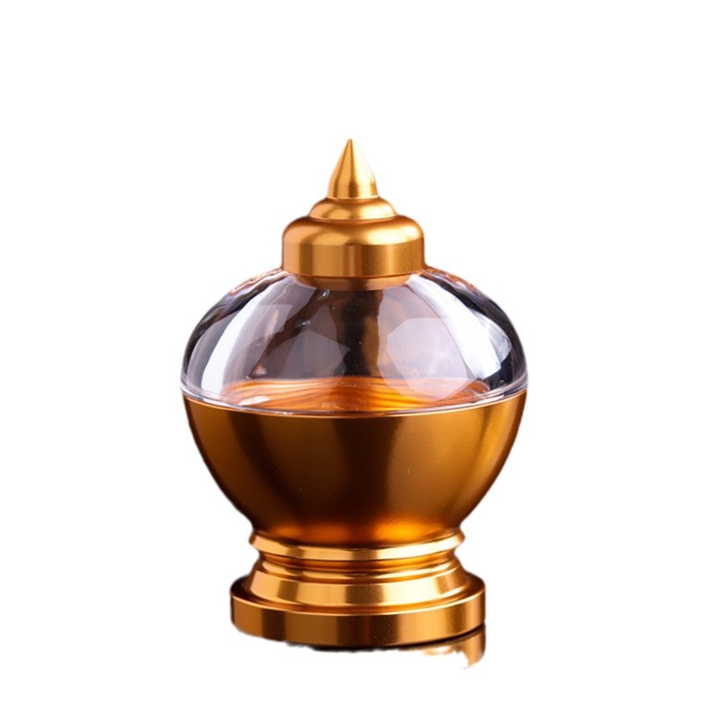 Acrylic Crystal Sharif Pagoda Treasure Vase for Buddha Pagoda with Saffron Sharif Emery Sharif Pagoda for Home Use