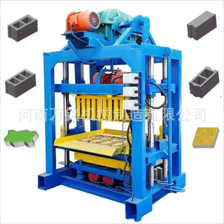 Export Africa 4-40 Concrete Cement Hollow Block Manufacturing Machine Cement Block Paving Machine No-Burning Brick Machine