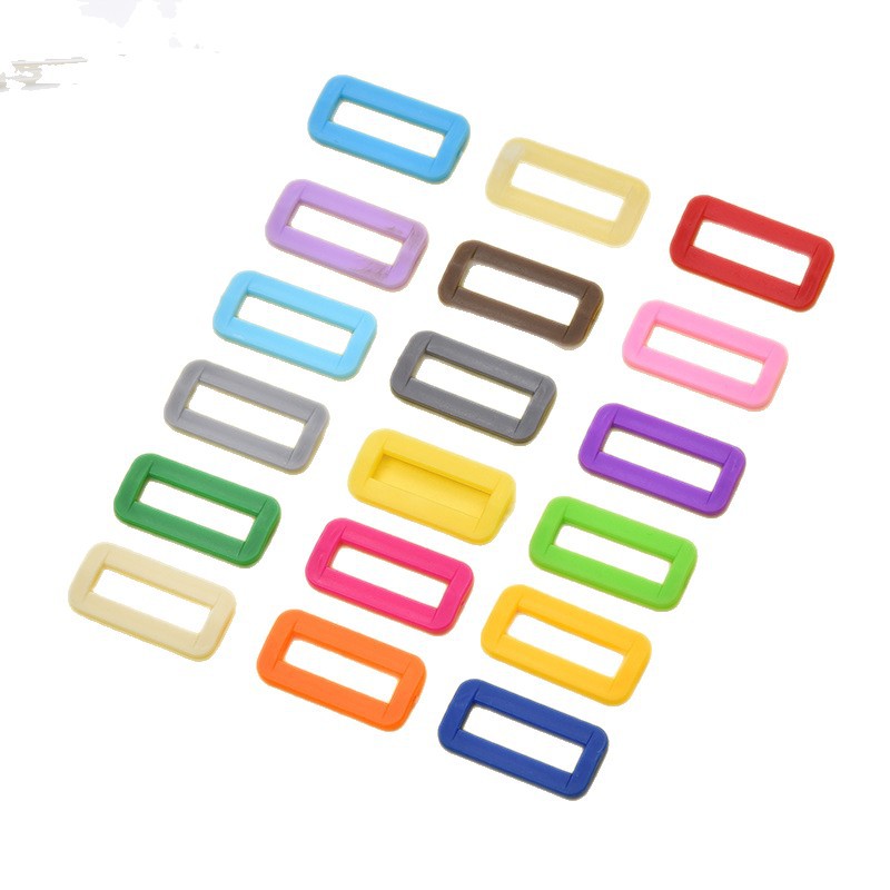 Manufacturer's Ready-Made Japanese Buckle, Adjustable Colorful Mesh Buckle, School Bag Buckle, Luggage Accessories, Portable Ultra-Light Plastic Square Buckle