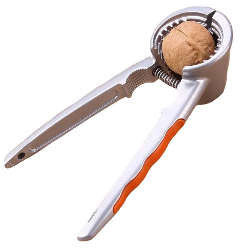Factory direct walnut clip funnel type walnut clip nut tool four clip orange handle walnut clip fruit opener