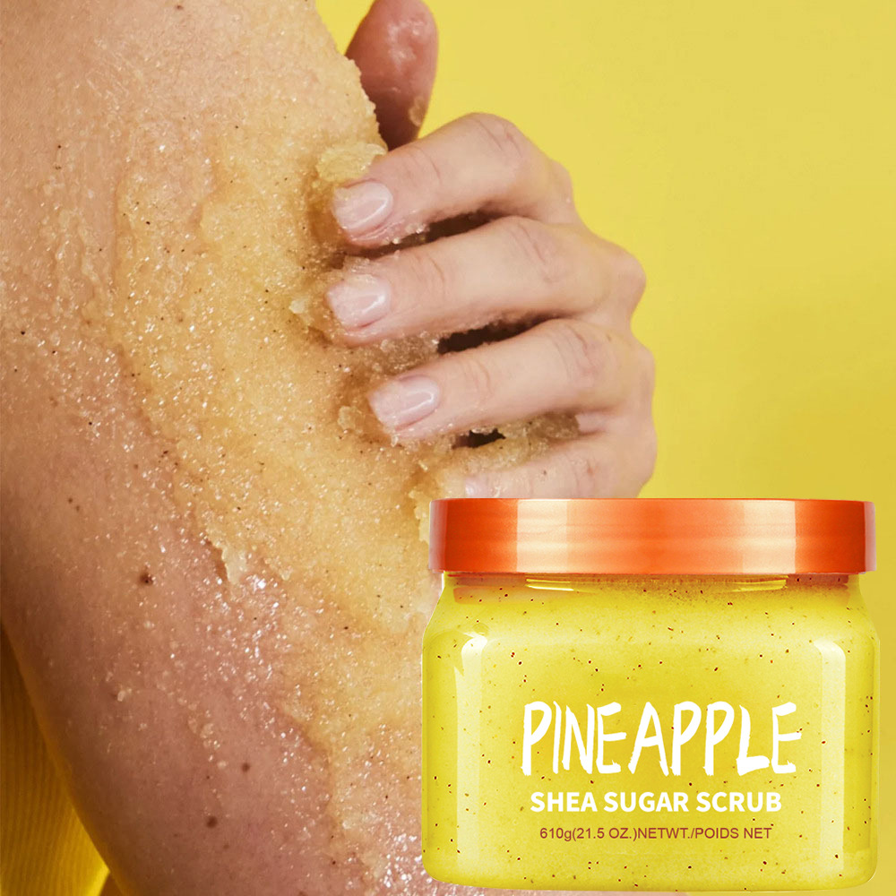 Shea Sugar Scrub Sugar Salt Scrub Softens Cuticles, Removes Dead Skin, Moisturizes, Smoothes and Mild Bath Salt