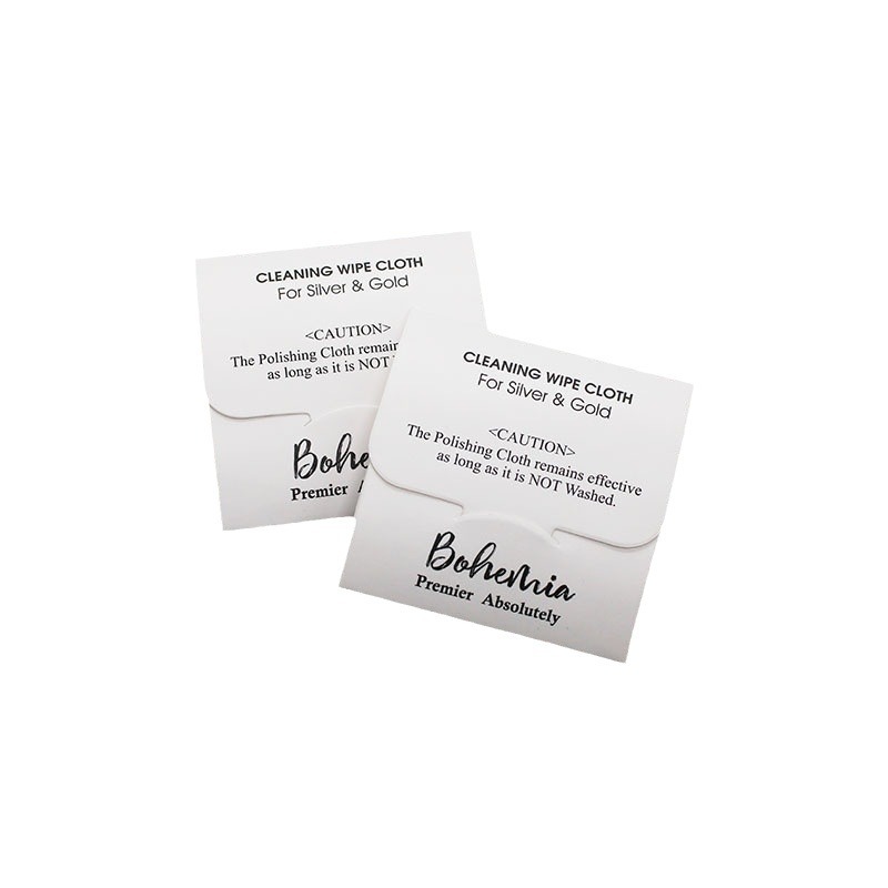 Square packaging 5 * 5cm deerskin velvet silver cleaning cloth gold and silver jewelry cleaning polishing maintenance cloth independent packaging