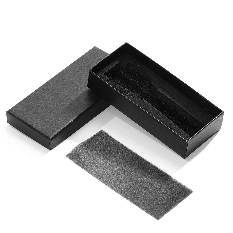 In stock rectangular DW watch box lid jewelry box Black Lenny pattern watch packaging box order gilding logo