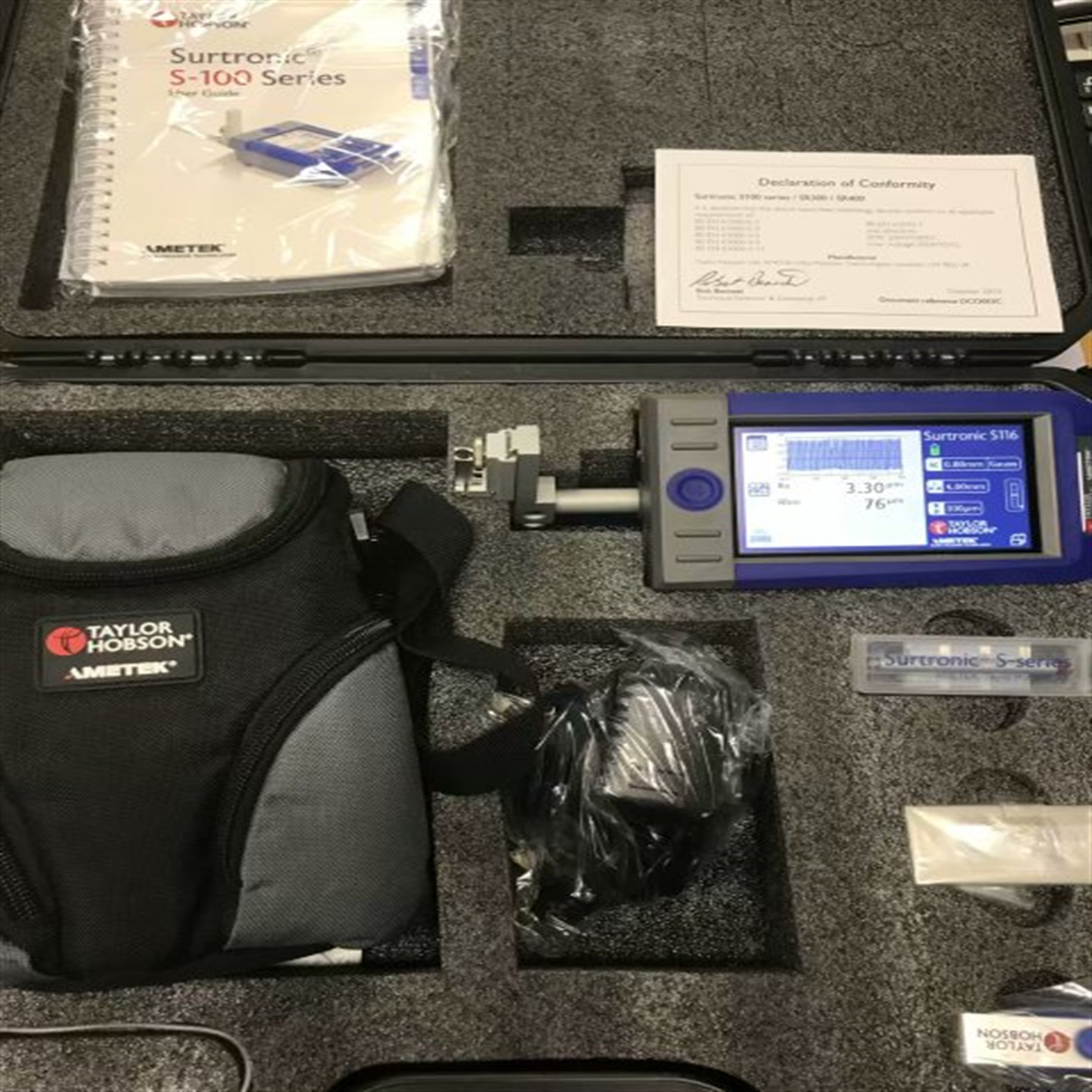 British Taylor Taylor Surtronics-100 Surface Roughness Meter S-116 Roughness Meter S-128