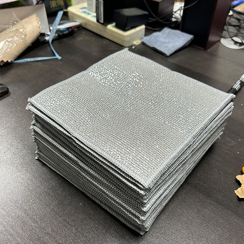 Manufacturer Supplies Dishwashing Rags, Silver Wire Oil-Removing Rags, Household Cleaning Towels ​ ​ Silver Wire Dishwashing Cloth