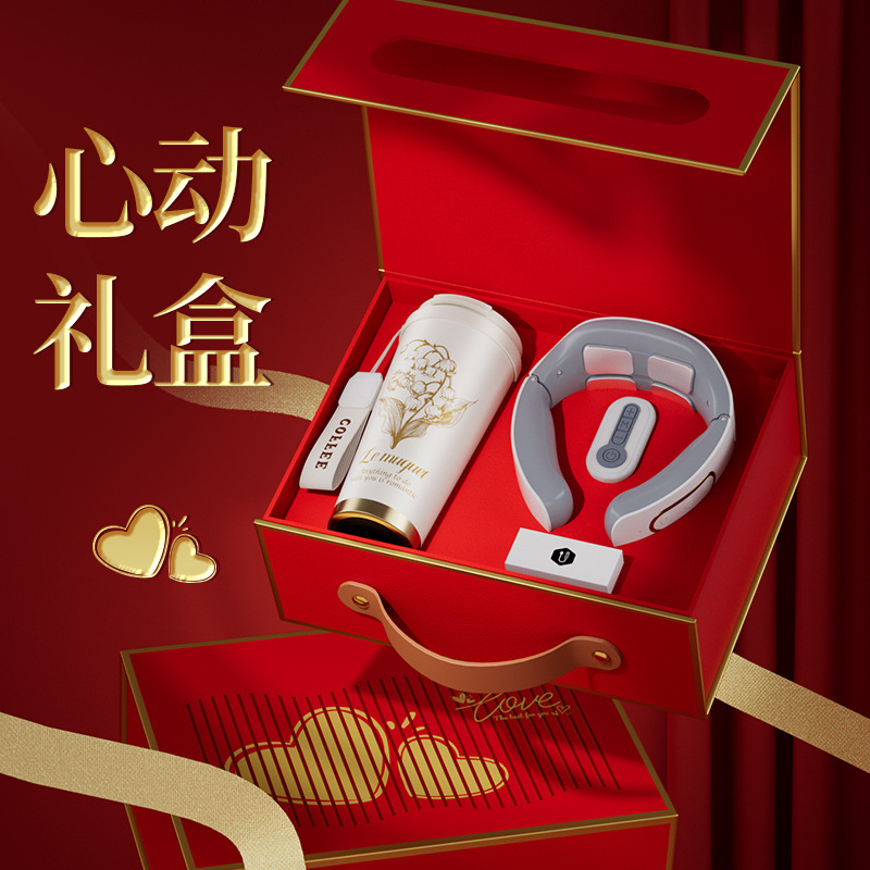 Company Gifts Lily of the Valley Coffee Cup Gift Box Set Wedding Gift Cup Custom Nurse Day Souvenir Souvenir