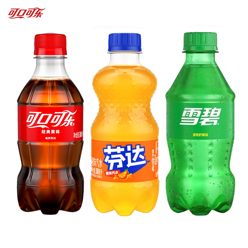 Coca-Cola 300ml*12 Bottles Full Box Mini Carbonated Drinks Sprite Sparkling Water Wholesale Soda Delivery Fanta
