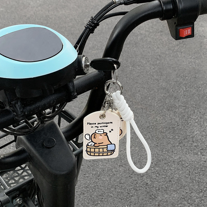 Protective Case for Emma Yadi Cartoon Electric Car Key Battery Car Remote Control NFC Access Card Protective Leather Case