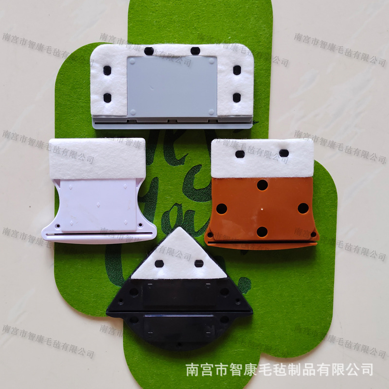 Glass Wipe Cleaning Cotton Double Glass Wipe Cleaning Cotton Sheet Rounded Triangle Rectangular Shaped Felt Cleaning Cotton