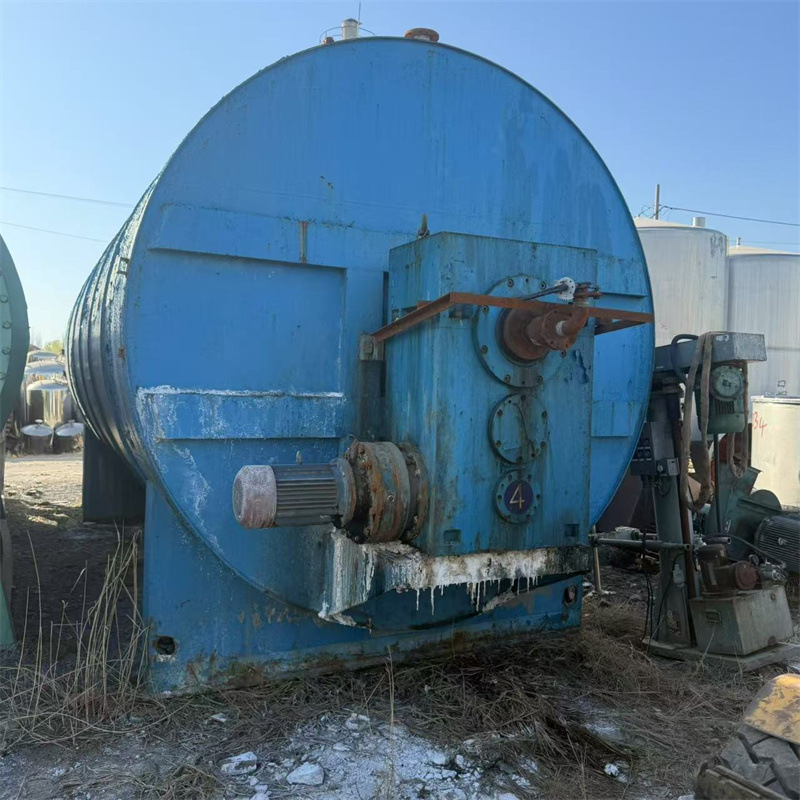 Used 35 Cubic Horizontal Crystallization Tank Starch Sugar Crystallization Machine Stainless Steel Horizontal Inner Coil Crystallization Tank