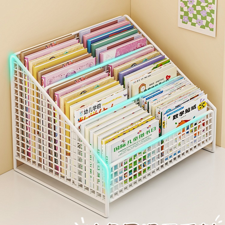 Bookshelf Desktop Kidsren's Picture Book Shelf Bedside Table Bay Window Storage Rack Baby Reading Table Integrated Small Storage Box