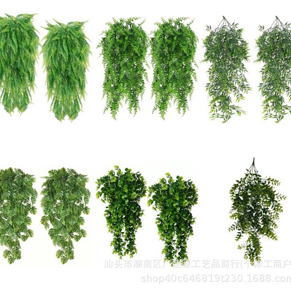 Искусственные зеленые растения, персидская трава, декор для стен, имитация виноградных растений