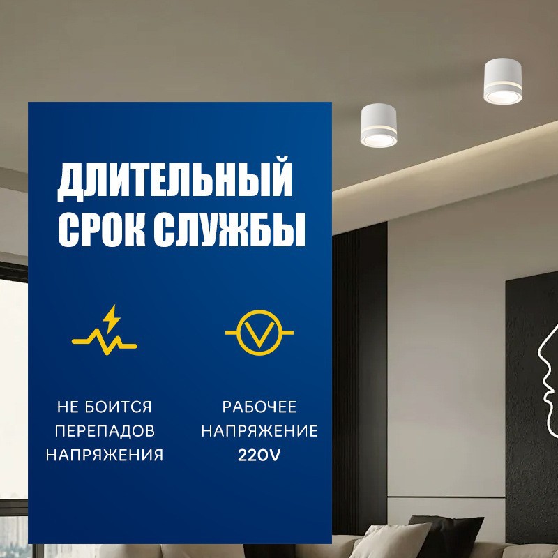 Gu10 Surface Mounted Spotlight Can Replace Mr16 Light Source Without Opening Hole Adjustable Angle Lamp Kit Spotlight Housing