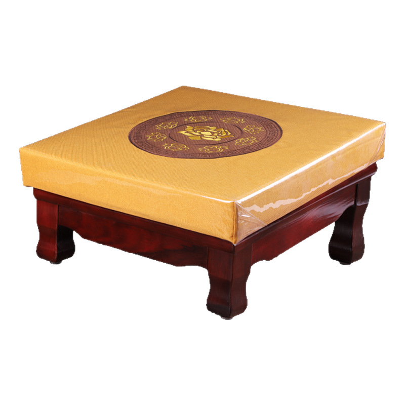 Solid Wood Prayer Mat for Home Use, Kneeling Mat for Worshiping Buddha, Temples, Taoist Rituals, Household Buddhist Altar Incense Kneeling Stool