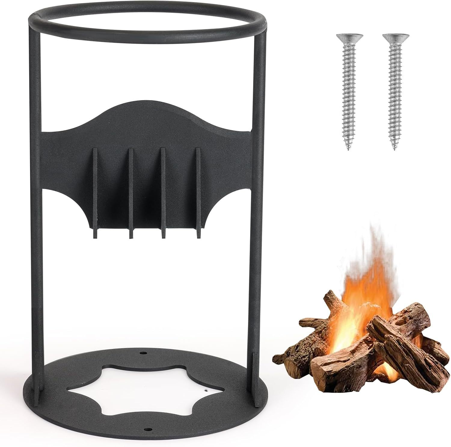 Amazon new wood-splitting artifact manual wood-splitting machine outdoor camping wood-cutting tools wall-mounted wood-splitting machine