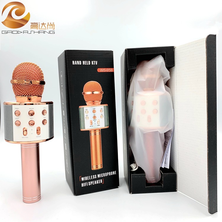 Spot Ws858 K Song интегрированный аудио Bluetooth микрофон прямая трансляция домашнее пение караоке динамик с микрофоном