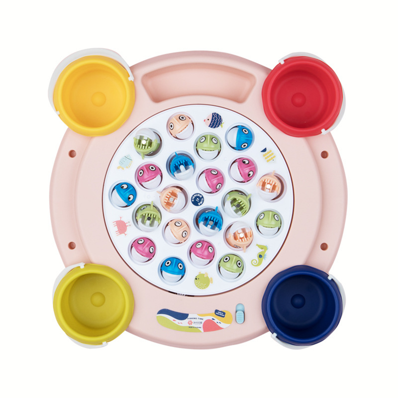 Bainsch Baby Electric Magnetic Fishing Toy Children's Educational Early Education Kitten Little Girls 2-3 Years Old One Year Old