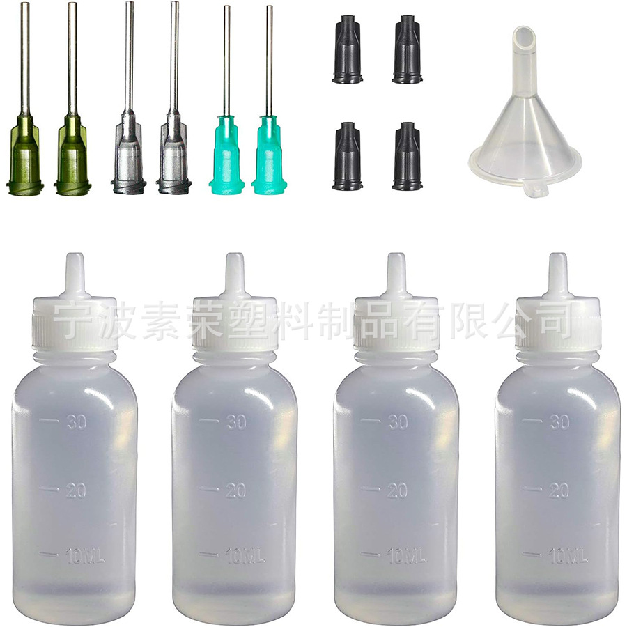 Cross-border industrial dispensing bottle 30ML 50CC 100ML rosin bottle with needle alcohol bottle needle nozzle bottle glue bottle