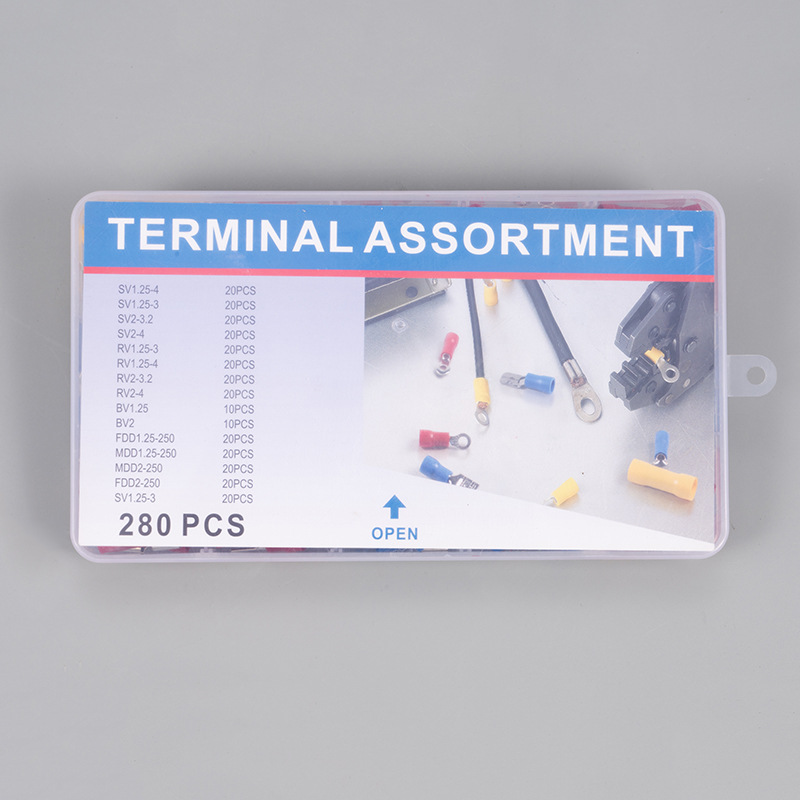 Ve Tube Type Pre-Insulated Terminal Block Set Pliers Switch Panel Pin Cold-Pressed Wire Lug Copper Nose Wire Connector