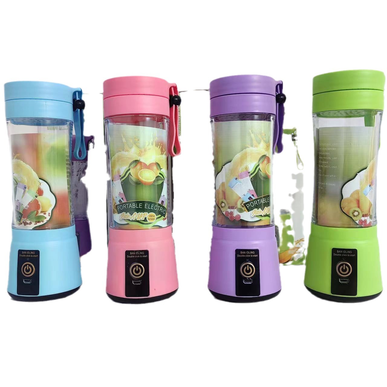 6-leaf cutter head electric mini whirlwind juicer household portable fruit juice cup juice cup