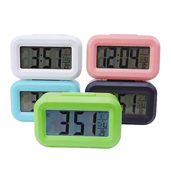 Cute New Alarm Clock Luminous Bedside Clock Simple Silent Multi-Functional Dormitory Desktop Student Desk Clock Alarm Clock